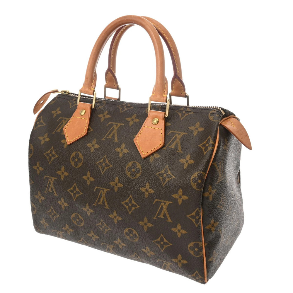 Louis Vuitton Brown Speedy Monogram Canvas Handbag Brown